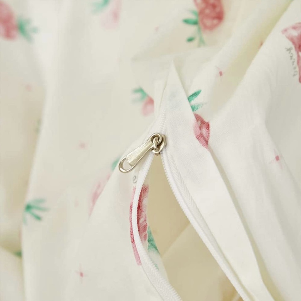 Valentine Cream and Pink Floral Comforter Duvet Set - Picture 4 of 5